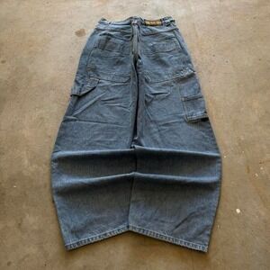 Baggy Carpenter Wide Leg H.I.D. Jnco Styl Skater Y2k Vintage Jeans 36x30
